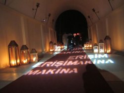 Delegates boarded a fleet of buses to be transported to the Binbirdirek Cistern